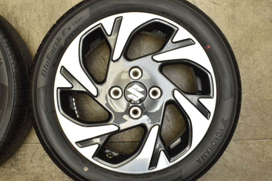 2024年製 新車外し バリ溝 美品】スズキ スペーシア 純正 15in 4.5J+45