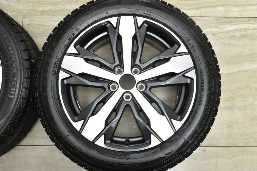 程度良好】プジョー 3008 5008 純正 18in 7.5J +49 PCD108 ダンロップ