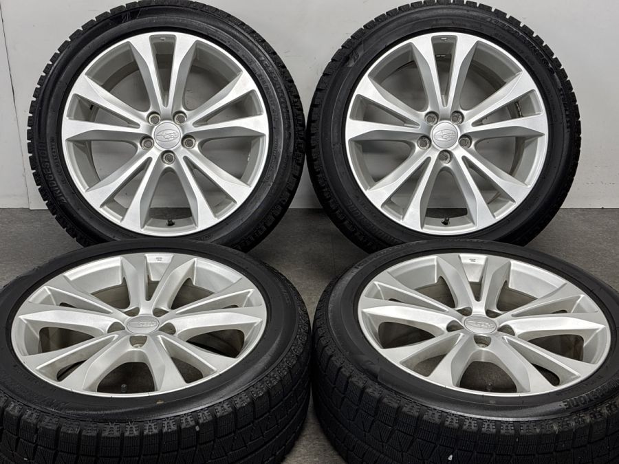 交換用に】スバル レガシィ 純正 17in 7.5J +55 PCD100 ブリヂストン