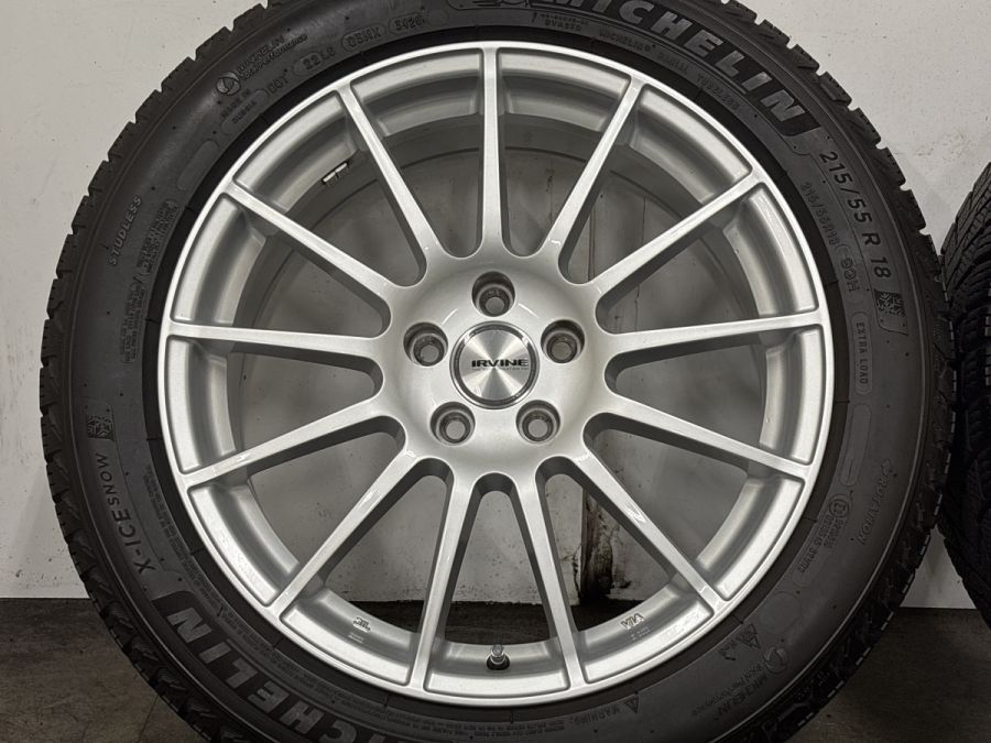 美品】WEDS IRVINE F01 18in 7.5J +51 PCD108 ミシュラン X-ICE SNOW
