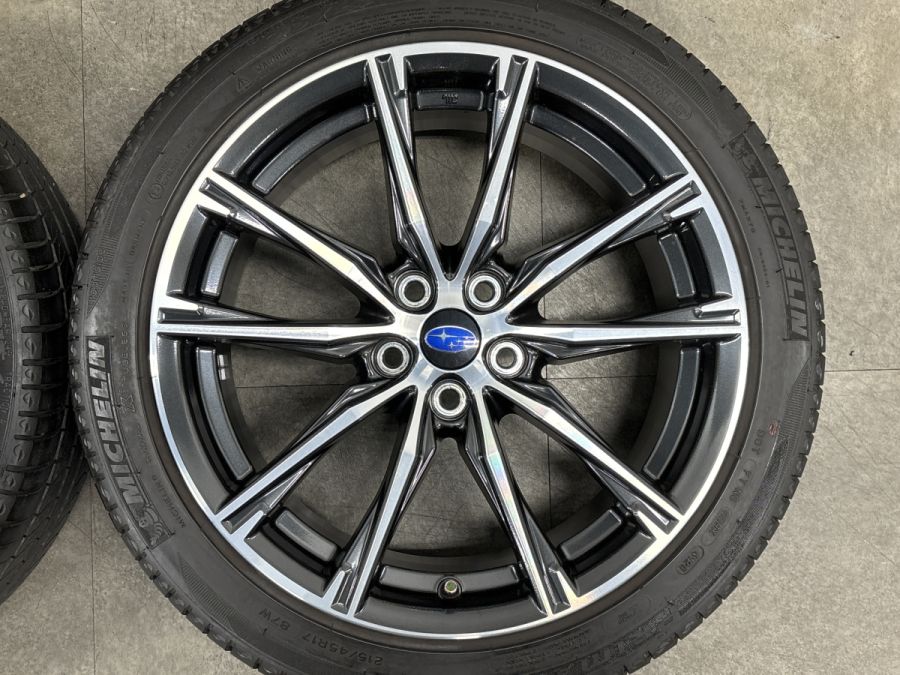 良好品】スバル BRZ 後期 純正 17in 7J +48 PCD100 ミシュラン